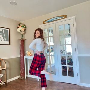 Rue21 Red and Black Plaid Fleece Jacket